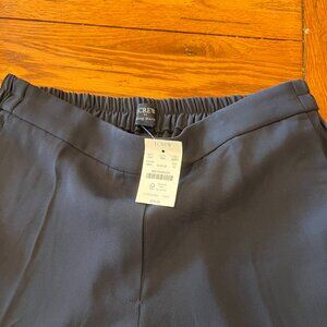 J. Crew Factory Jamie Pull On Crop Pants. Navy Blue . Size: 10R NWT